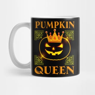 Pumpkin Queen T Shirt Funny Halloween Shirt Gifts for Mom Wife Mug